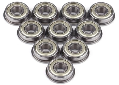 Allecto - Flenslagers - Miniatuur Kogellagers - Geluidsarm - 8x22x7mm - 10 Stuks - Perfect voor hobbyprojecten - Geschikt voor mechanische toepassi...