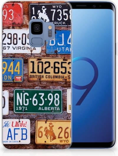 Samsung Galaxy S9 Siliconen Hoesje met foto Kentekenplaten
