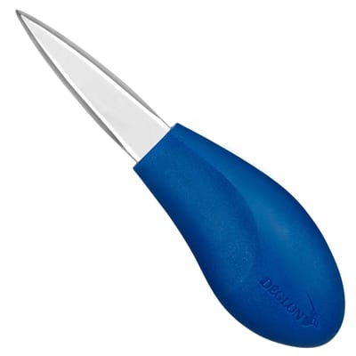 Déglon Ergonomisch oestermes – roestvrij staal – 5 cm – blauw