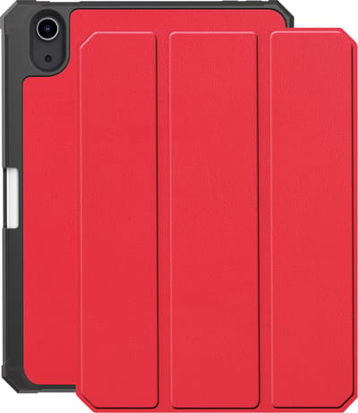 Hoes - Geschikt voor Apple iPad Mini 7 (2024) - 8.3 inch - 7e Generatie - Dun & Stevig - Trifold Bookcase - Hard Cover Case - Met Uitsparing Geschikt voor Apple Pencil - Hardcover Book - Tablet Hoesje - Rood