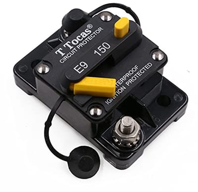 150A Stroomonderbreker met Handmatige Reset voor Zonne-energie en Auto-audio - Waterdicht 12V-48V DC