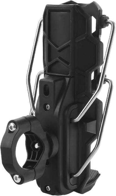 Bekerhouder Motor - Fietsdrankkooi - Onderweg Drinken - 360 Graden Draaibaar - 3.2-8cm Diameter - Zwart