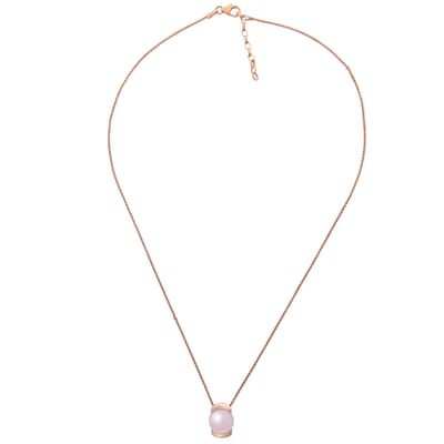 Orphelia 'Hedda' Dames 925 Sterling Zilveren Ketting met Hanger - Roze ZH-7229