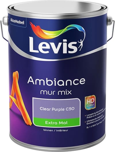 Levis - Ambiance Mur Extra Mat Mix - Clear Purple C50 - Mengverf - 5 L