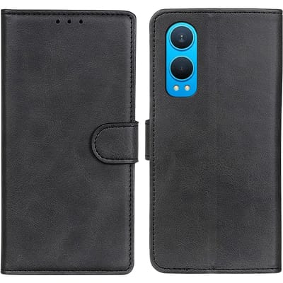 CaseBody OnePlus CE4 Lite Bookcase Hoesje Zwart