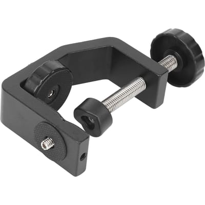 Grote Aluminiumlegering Zwarte C-Klem Mount Vaste Desktop Beugel voor Zaklamp Camera Statief black