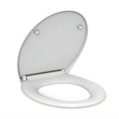 Toiletbril Softclose Ovaal - Snelsluiting & RVS Scharnieren - Wit