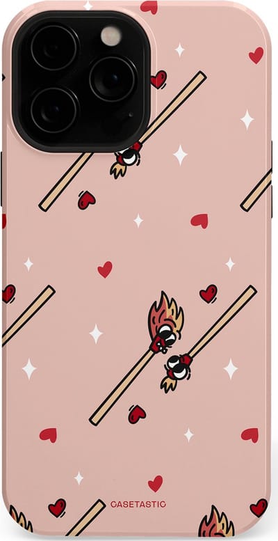 Casetastic Hoesje Geschikt voor Apple iPhone 13 Pro Magsafe - Stijlvolle Beschermende Duo-layer Case - Vurige liefde