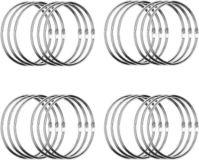 Bindringen Metaal - Papierringen Boekringen - Losbladig Archiveren - Grote Capaciteit - 3 Inch Diameter - Zilverkleurig