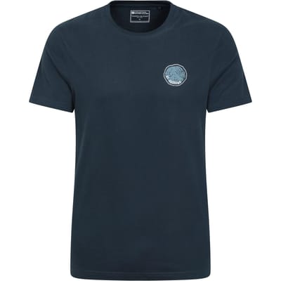 Mountain Warehouse Heren St Andrews Boomring Biologisch T-shirt (Donkerblauw)