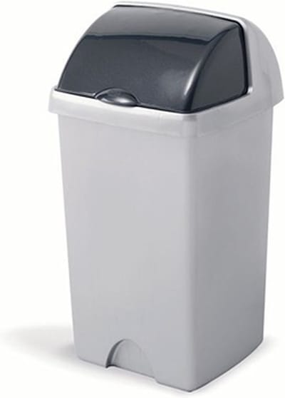 Afvalbak 'Nox' - Roll Top Prullenbak - 25 liter - Grijs