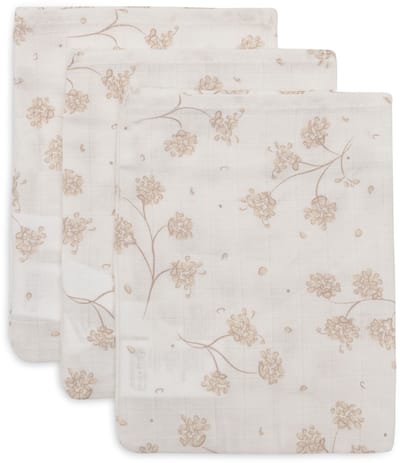 Jollein Hydrofiele Washandjes 15x20cm - Leafy Dreams - Katoen - 3 Stuks