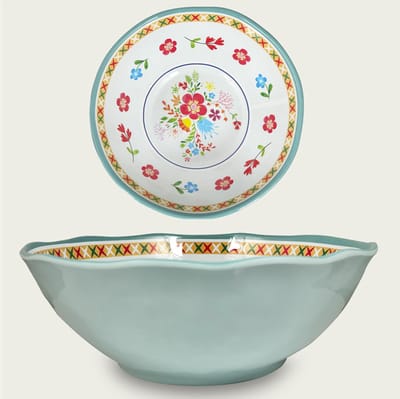 Arca Edenia - Melamine kom Ø32xH11cm – licht in gewicht – makkelijk stapelbaar – voor binnen en buiten