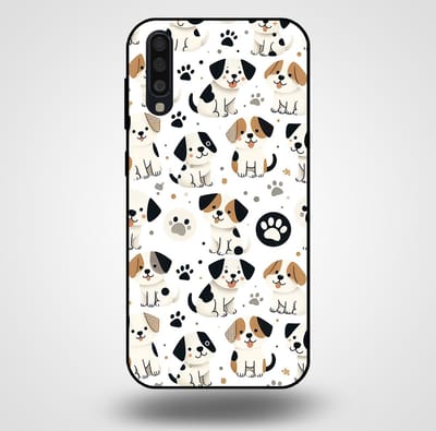 Smartphonica Telefoonhoesje voor Samsung Galaxy A70 met honden opdruk - TPU backcover case honden design geschikt voor Samsung Galaxy A70