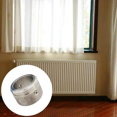 Verwarmingsventiel Adapter - Thermostaatkop Adapter - Centrale Verwarming - Roestvrij Staal Materiaal - M30 x 15 - Zilverkleurig