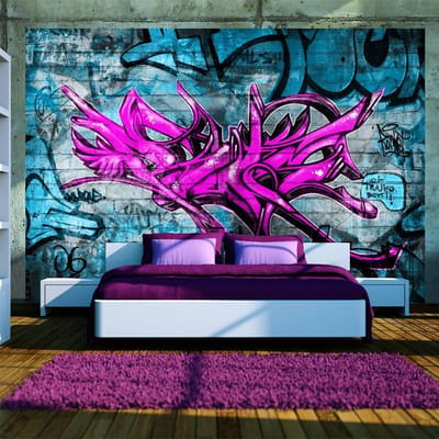 200cm X 140cm - Fotobehang - Anonieme graffiti