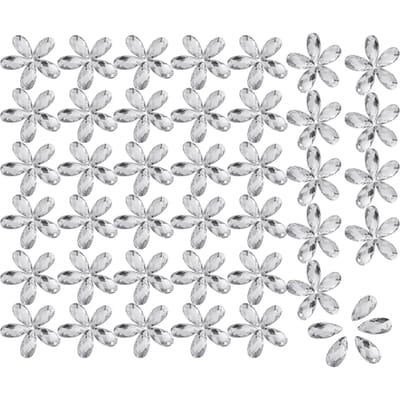 Verpakking van 200 stuks Flatback Hars Naaien Glanzend Kristal Met Gat Knutsels Accessoires White 9x18mm water drop net white