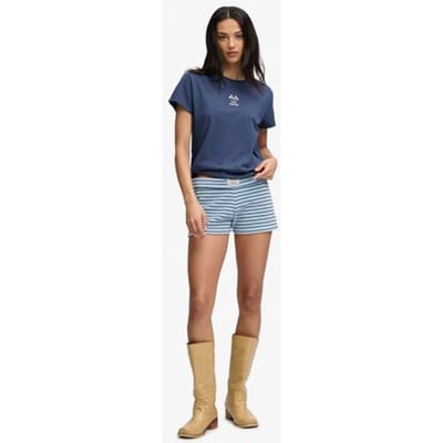 Superdry Athletic Essentials Omslag Badstof Shorts Crème Grootte: 44