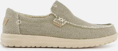 HEYDUDE Mikka Braided Instappers groen Canvas - Maat 40