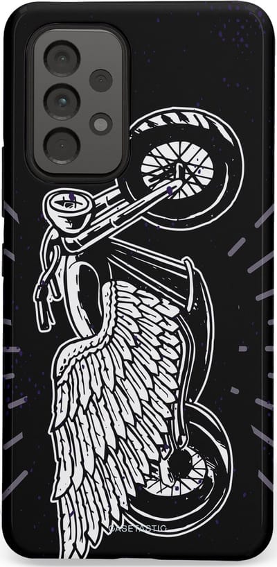 Casetastic Hoesje Geschikt voor Samsung A53 - Stijlvolle Beschermende Duo-layer Case - Retro highway