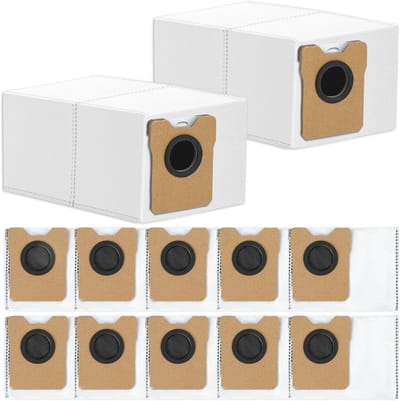 12 stuks stofzakken voor Eufy Omni C20 stofzuiger, reserveaccessoirezak, grote capaciteit
