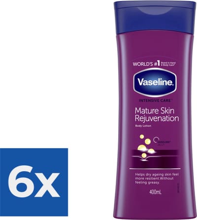 Vaseline Bodylotion  Mature Skin Rejuvenation - Voordeelverpakking 6 x 400 ml