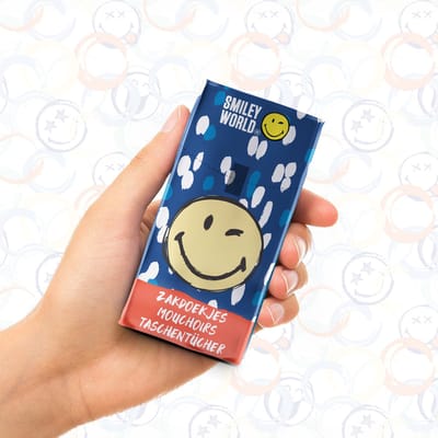 SmileyWorld® 30 x 10 (300) Kartonnen Doos Gezichtsdoekjes van 10 Super Sterke Zakdoekjes in een Doos | Handdoekjes | 4-laags | Papieren Doekjes | P-002 | Smiley | World