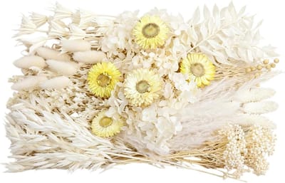 Gedroogde Bloem Boeket - Natuurlijke Decoratie - Bloemstuk Maken - Onderhoudsvrij - 20 x 14 cm - Natuurlijk
