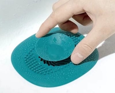 2x Luxe Doucheputje I Afvoerplug I Afvoerputje I Douchebak I Haarstopper I Siliconen I Blauw