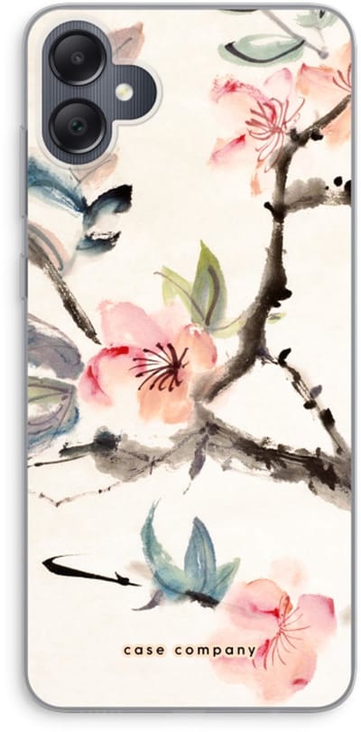 Case Company® - Hoesje geschikt voor Samsung Galaxy A05 hoesje - Japanse bloemen - Soft Cover Telefoonhoesje - Bescherming aan alle Kanten en Schermrand