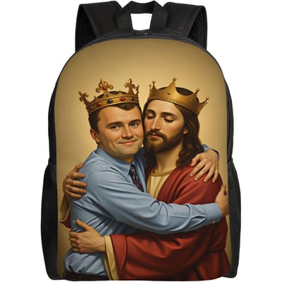 Charlie Kirk Rugzak Engelse Pleitbezorger Reistassen Jongen Streetwear Middelbare School Tassen Hoge Kwaliteit Ademende Rugzak as picture