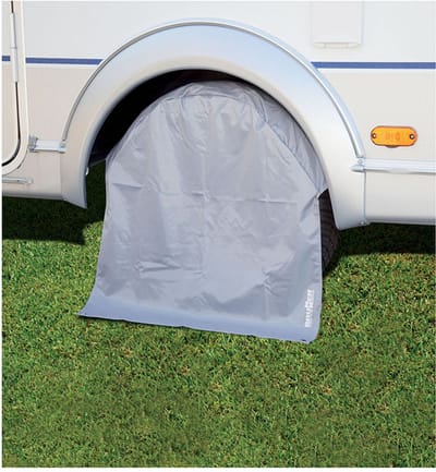 Brunner Wielhoes voor Camperbanden - 13 t/m 15 Inch - UV-bestendig & Waterafstotend - 100% Polyester - Beschermt Tegen Weer & Vuil - Eenvoudig te Plaatsen en Reinigen