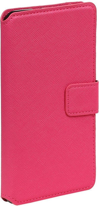 Cross Pattern TPU Bookstyle Wallet Case Hoesje Geschikt voor Huawei P8 Lite Roze