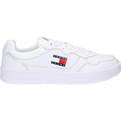 Tommy Hilfiger Tjm Cupsole Leather Shoes White Maat: 45 | Sneakers Outlet | Heren | Wit