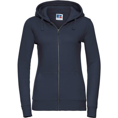 Russell Dames/Dames Authentic Full Zip Hoodie (Franse marine)