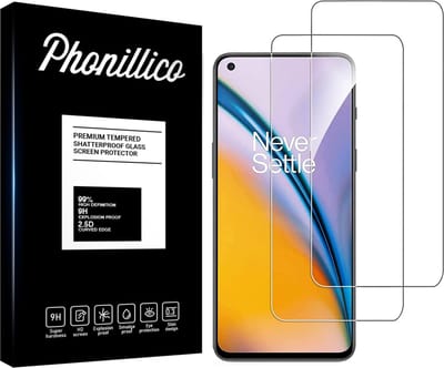 Screenprotector voor OnePlus Nord 2 5G - 2 stuks Beschermglas van glas Transparante glazen schermbeschermfolie