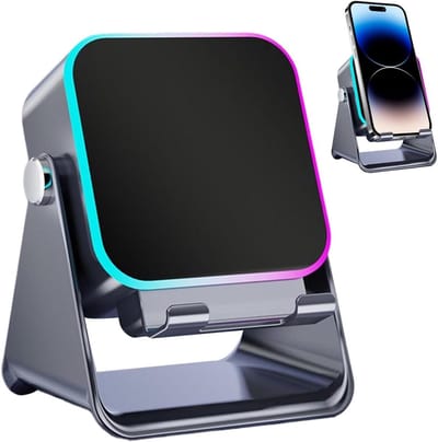 Draagbare Geluidsbox - Audio Standaard - Muziek Luisteren - Slim Vouwbaar Ontwerp - 10W Opladen - Zwart