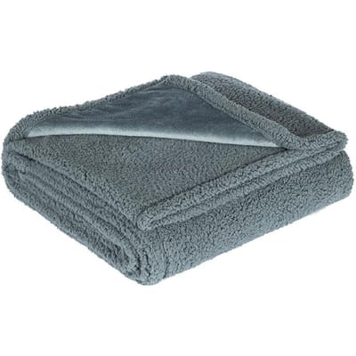 Huisdier waterdichte deken flanel Shu katoen fluweel Sherpa verdikte huisdierdeken hondenkennel gray