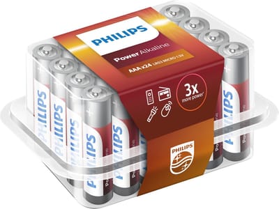 Philips Power Alkaline - AAA Batterijen - 24 stuks
