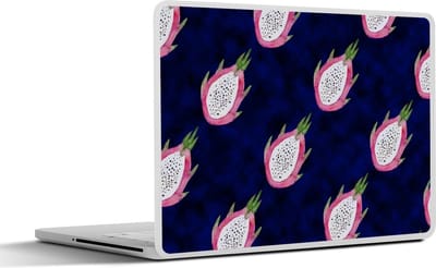 Laptop sticker - 17.3 inch - Drakenfruit - Fruit - Blauw - 40x30cm - Laptopstickers - Laptop skin - Cover