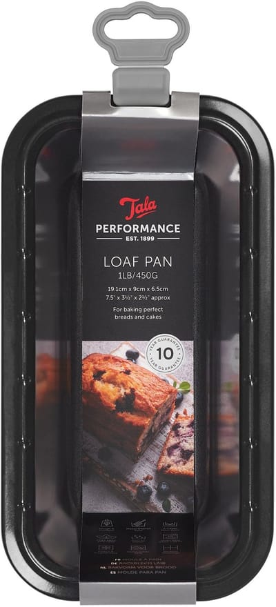 Tala Performance – Cakevorm / Broodvorm van Koolstofstaal – 20 cm – Met Anti-aanbaklaag – Oven- en Vaatwasserbestendig