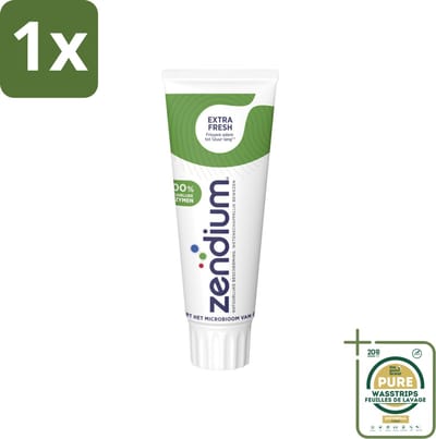 1 x Zendium Tandpasta Extra Fresh 75 ml- Tandpasta - Enzymen - Natuurlijke Tandpasta - Mondgezondheid - Fluoride