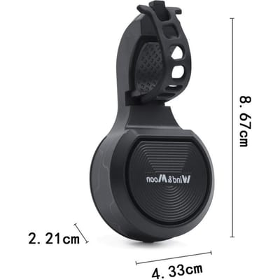 Fiets-elektrische claxon Meertonig verstelbare mountainbike elektrische bel USB-opladen Waterdichte claxon Fietsalarm gray
