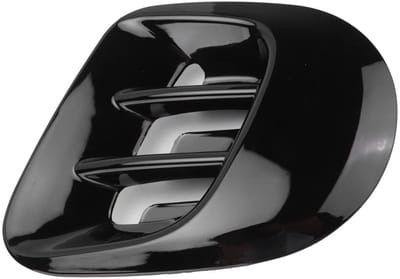 Dailygoods - Achtervleugel spatbord - Vervangingsdelen - Glanzend zwart - Zijventilatiedeksel - Geschikt voor Smart Fortwo 453 2015-2021