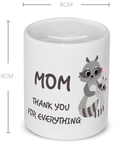 Akyol - mama cadeau Spaarpot - Mama - moeder cadeau - met opdruk - mama - verjaardag - mama cadeautjes - moederdag cadeau - verjaardag - liefste mama - leuk kado om te geven - 350 ML inhoud