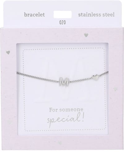 Depesche - Armband "Heart of Gold" - mot. 020 - M - silver