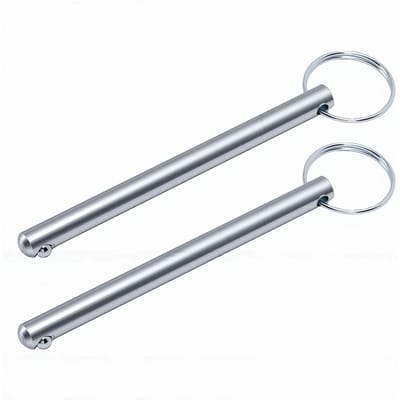 2 STUKS Gewichtstapelpennen Roestvrij Staal Gewichtskeuzepen Vervanging voor Sportschool Krachttraining Apparatuur Machine gray