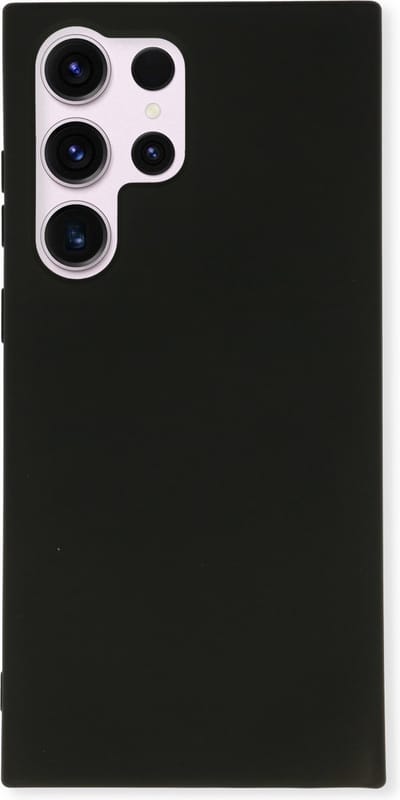 TPU/Siliconen Back Cover hoesje - Geschikt voor Samsung Galaxy S22 Ultra / S23 Ultra - Zwart