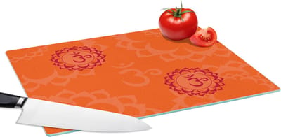 Glazen Snijplank - 39x28 - Zen - Patronen - Yoga - Snijplanken Glas