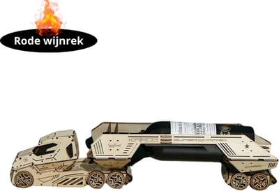 Livano Bouwpakket Hout - Kinderen - Volwassenen - Bouwpakketten Volwassenen - Boot - Houten Puzzel - 3D - Rode wijnrek
